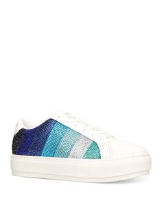 Женские низкие кеды Laney Crystal Stripe KURT GEIGER LONDON, цвет Blue