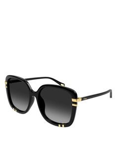 Солнцезащитные очки West Square, 59 мм Chloe, цвет Black