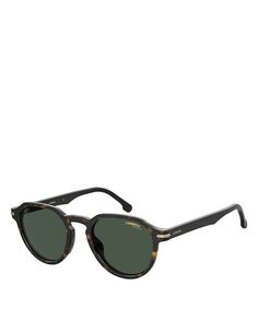 Круглые солнцезащитные очки, 50 мм Carrera, цвет Brown