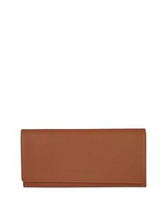 Ле Фулон&amp;;eacute; Длинный кожаный континентальный кошелек Longchamp, цвет Brown