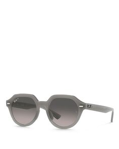 Круглые солнцезащитные очки Gina, 53 мм Ray-Ban, цвет Gray