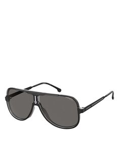 Поляризованные солнцезащитные очки-авиаторы, 64 мм Carrera, цвет Black