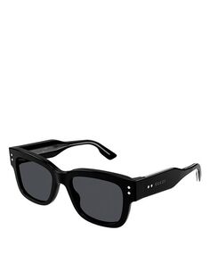 Солнцезащитные очки Nouvelle Vague, квадратные, 53 мм Gucci, цвет Black