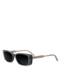 Прямоугольные солнцезащитные очки DiorHighlight S2I, 53 мм DIOR, цвет Gray