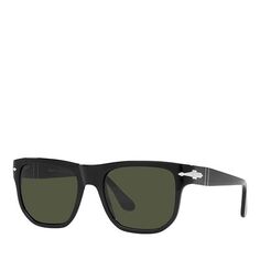 Квадратные солнцезащитные очки, 55 мм Persol, цвет Black