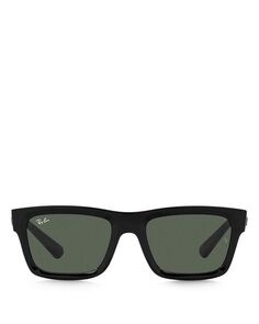 Солнцезащитные очки Warren прямоугольные, 54 мм Ray-Ban, цвет Black