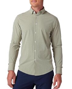 Классическая рубашка с подветренной стороны без защипов Mizzen+Main, цвет Green