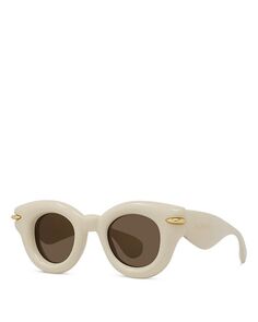 Завышенные солнцезащитные очки Pantos, 46 мм Loewe, цвет Ivory/Cream
