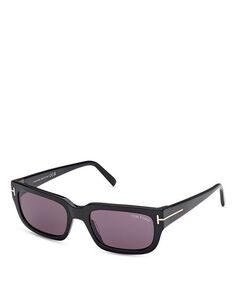 Прямоугольные солнцезащитные очки Ezra, 54 мм Tom Ford, цвет Black
