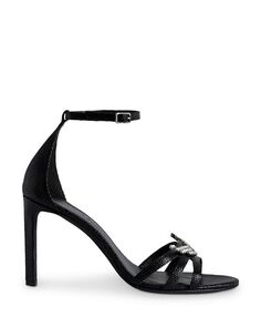 Женские босоножки на высоком каблуке Amee Wing с тиснением на щиколотке Zadig &amp; Voltaire, цвет Black