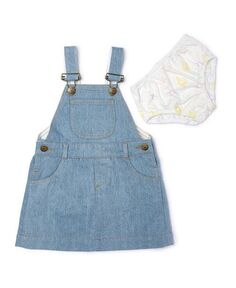 Джинсовый комбинезон с единорогом для девочек Dotty Dungarees, цвет Blue