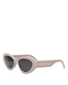 Солнцезащитные очки DiorPacific S1U в форме бабочки, 55 мм DIOR, цвет Pink