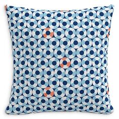 Декоративная подушка «Плавает в бассейне», 22 x 22 дюйма Cloth &amp; Company, цвет Blue