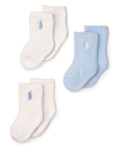 Терри-носки Layette для мальчиков Ralph Lauren, 3 пары — для малышей Ralph Lauren, цвет Multi