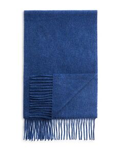 Однотонный кашемировый шарф большого размера The Men&apos;s Store at Bloomingdale&apos;s, цвет Blue