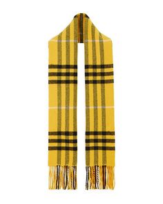 Проверьте шерсть и amp; Кашемировый шарф Burberry, цвет Yellow