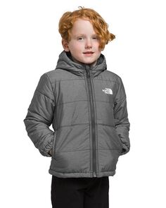 Двусторонняя куртка унисекс с молнией и капюшоном Mount Chimbo - Little Kid The North Face, цвет Gray