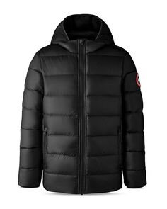 Пуховик Crofton унисекс с капюшоном - Little Kid, Big Kid Canada Goose, цвет Black