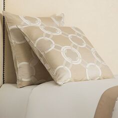 Декоративная подушка Lux Chains, 20 x 20 дюймов Frette, цвет Tan/Beige