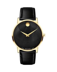Классические музейные часы, 40 мм Movado, цвет Black