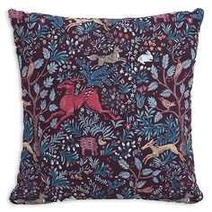 Ткань и усилитель; Подушка Co. Addaline Frolic, 20 x 20 дюймов Cloth &amp; Company, цвет Blue