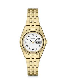Часы Essentials, 25,5 мм Seiko Watch, цвет Gold