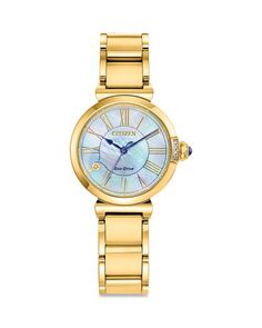 Классические часы Eco-Drive Dress, 29,5 мм Citizen, цвет White