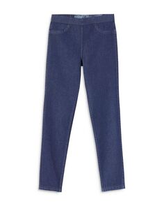 Двусторонние джинсовые леггинсы с высокой посадкой для девочек – Big Kid HUE, цвет Blue