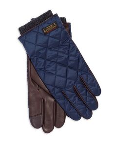 Стеганые полевые перчатки Touch Polo Ralph Lauren, цвет Blue