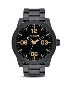 Часы капрала черные, 48 мм Nixon, цвет Black