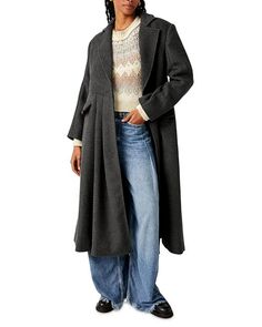 Пальто с юбкой Victoria Free People, цвет Gray