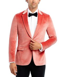 Бархатная куртка очень узкого кроя Soho Paul Smith, цвет Pink