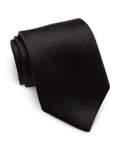 Шелковый атласный галстук «Герцогиня» David Donahue, цвет Black