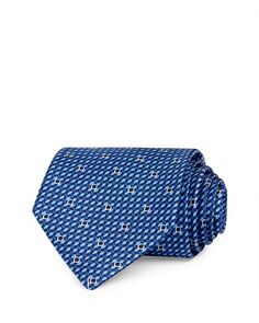 Классический шелковый галстук Salvatore Gancini Ferragamo, цвет Blue