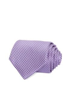 Классический галстук из чистого шелка с микроточками The Men&apos;s Store at Bloomingdale&apos;s, цвет Purple