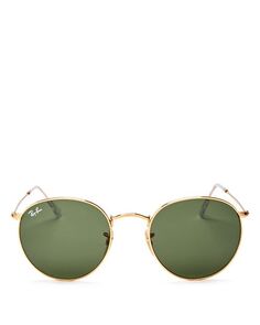 Круглые солнцезащитные очки унисекс Icons Ray-Ban, цвет Gold