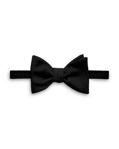 Шелковый галстук-бабочка с самозавязкой Eton, цвет Black