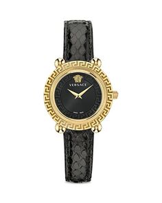 Часы Greca Twist, 35 мм Versace, цвет Black