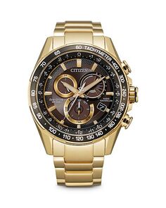 Хронограф Eco-Drive PCAT, 43 мм Citizen, цвет Black