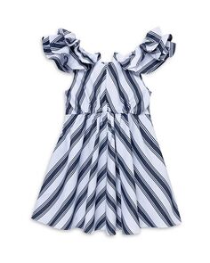 Облегающий крой с развевающимися рукавами для девочек; Расклешенное платье – маленький ребенок Habitual Kids, цвет Multi