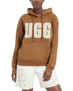 Толстовка с логотипом Rey UGGFluff UGG, цвет Brown Ugg&Reg;