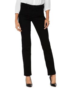 Прямые джинсы Marilyn с высокой посадкой в цвете Черный NYDJ, цвет Black