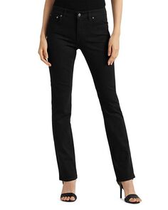Прямые суперэластичные джинсы со средней посадкой черного цвета Ralph Lauren, цвет Black