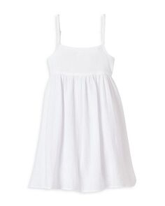 Белая газовая ночная рубашка Serene для девочек Petite Plume, цвет White