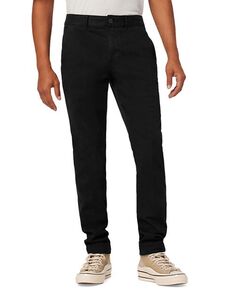 Классические узкие брюки-чиносы прямого кроя черного цвета Hudson, цвет Black