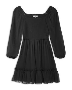 Платье Molly с длинными рукавами для девочек – большой ребенок KatieJnyc, цвет Black