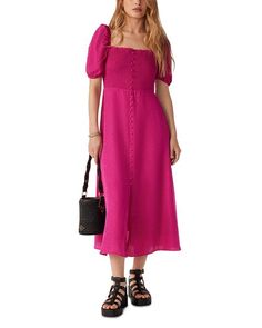 Платье Саша со сборками ba&amp;sh, цвет Pink Ba&Sh