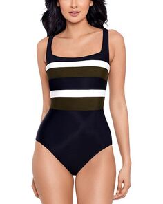 Сплошной купальник на косточках Spectra Trinity Miraclesuit, цвет Black