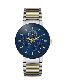 Современные часы, 40 мм Bulova, цвет Blue