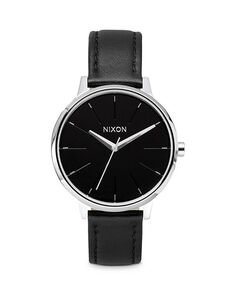 Кожаные часы Kensington, 36,5 мм Nixon, цвет Black